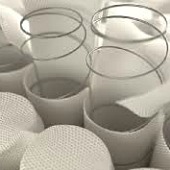 interior of mattress with coils