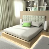 Memory Foam Mattress Reviews bed with white foam mattress